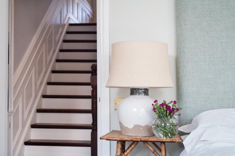 South West London Townhouse | Lamp and Stairway | Interior Designers